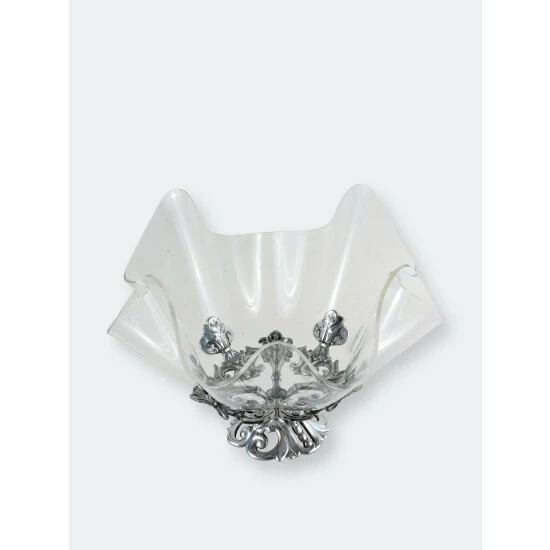 Arthur Court Designs Fleur-De-Lis Stand Acrylic Bowl 14 Dinnerware & Flatware 4 Arthur Court Designs Fleur-De-Lis Stand Acrylic Bowl 14 Dinnerware & Flatware - Image 4