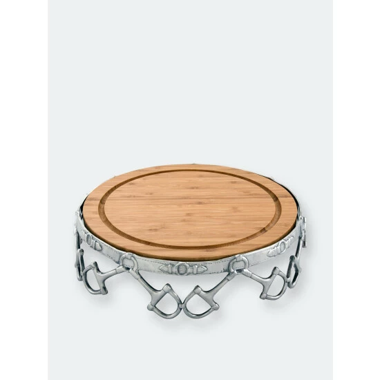 Arthur Court Designs Equestrian Cheese Pedestal Serveware 2 Arthur Court Designs Equestrian Cheese Pedestal Serveware - Image 2
