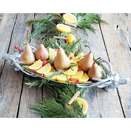 Arthur Court Designs Deer Head Centerpiece Tray Serveware 1 Arthur Court Designs Deer Head Centerpiece Tray Serveware