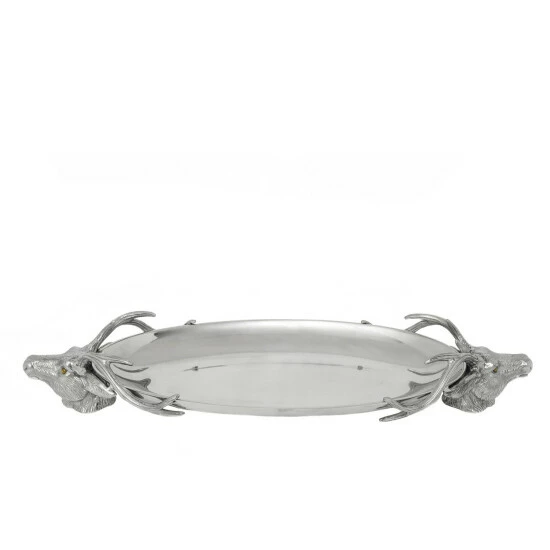 Arthur Court Designs Deer Head Centerpiece Tray Serveware 2 Arthur Court Designs Deer Head Centerpiece Tray Serveware - Image 2