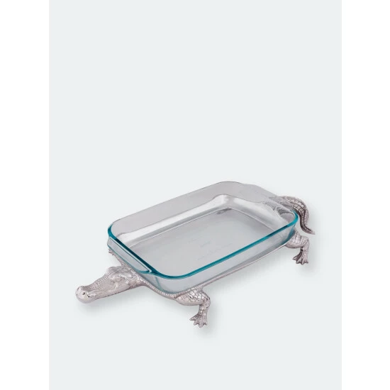 Arthur Court Designs Alligator Pyrex Holder 3qt Serveware 1 Arthur Court Designs Alligator Pyrex Holder 3qt Serveware