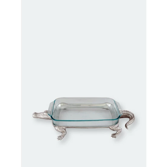 Arthur Court Designs Alligator Pyrex Holder 3qt Serveware 4 Arthur Court Designs Alligator Pyrex Holder 3qt Serveware - Image 4