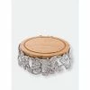 Arthur Court Designs Magnolia Wood Cheese Pedestal Serveware
