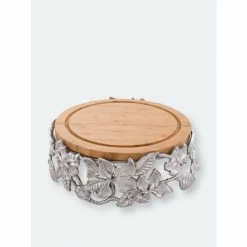 Arthur Court Designs Magnolia Wood Cheese Pedestal Serveware
