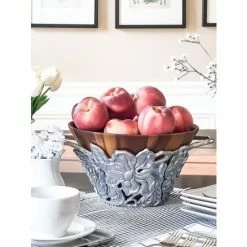 Arthur Court Designs Magnolia Wood Tall Salad Bowl Dinnerware & Flatware