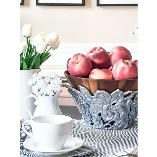 Arthur Court Designs Magnolia Wood Tall Salad Bowl Dinnerware & Flatware 4 Arthur Court Designs Magnolia Wood Tall Salad Bowl Dinnerware & Flatware - Image 4