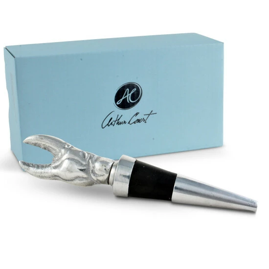 Arthur Court Designs Crab Bottle Stopper Barware 3 Arthur Court Designs Crab Bottle Stopper Barware - Image 3
