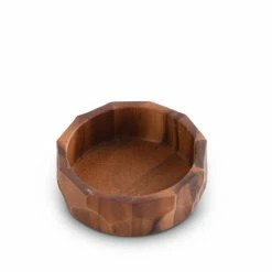 Arthur Court Designs Diamond Pattern Single Acacia Wood Salad Bowl Serveware Brown -Arthur Court Designs Sales unnamed file 1964