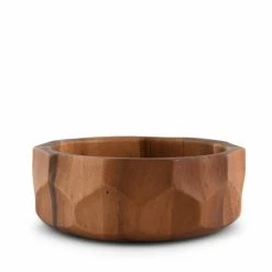 Arthur Court Designs Diamond Pattern Single Acacia Wood Salad Bowl Serveware Brown -Arthur Court Designs Sales unnamed file 1966