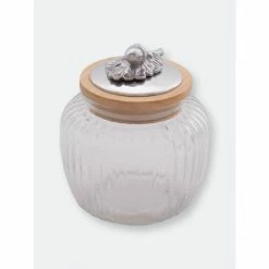 Arthur Court Designs Acorn Oak Glass Canister Serveware