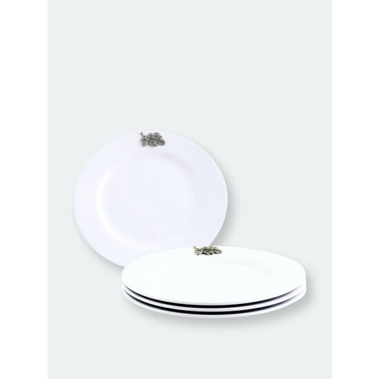 Arthur Court Designs Oak Leaf Melamine Lunch Plates - Set Of 4 Serveware 1 Arthur Court Designs Oak Leaf Melamine Lunch Plates - Set Of 4 Serveware