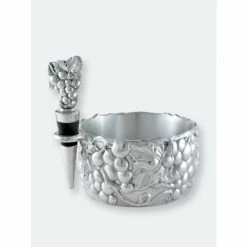 Arthur Court Designs Grape Wine Caddy And Stopper Set Barware -Arthur Court Designs Sales unnamed file 2081