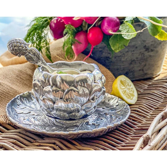 Arthur Court Designs Artichoke Condiment Set 3 Piece Tools & Accessories 1 Arthur Court Designs Artichoke Condiment Set 3 Piece Tools & Accessories