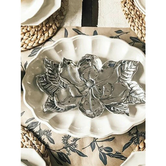 Arthur Court Designs Magnolia Tray 8x13.5 Serveware 1 Arthur Court Designs Magnolia Tray 8x13.5 Serveware