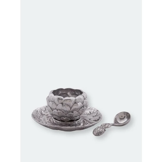 Arthur Court Designs Artichoke Condiment Set 3 Piece Tools & Accessories 2 Arthur Court Designs Artichoke Condiment Set 3 Piece Tools & Accessories - Image 2