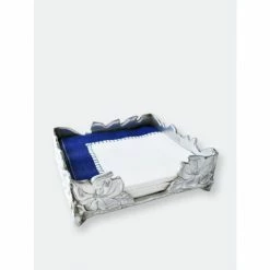 Arthur Court Designs Magnolia Luncheon Napkin Box Serveware