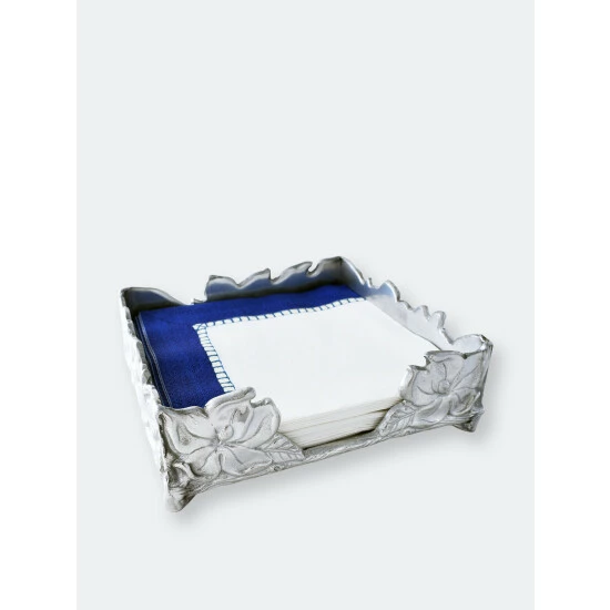 Arthur Court Designs Magnolia Luncheon Napkin Box Serveware 1 Arthur Court Designs Magnolia Luncheon Napkin Box Serveware