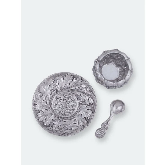 Arthur Court Designs Artichoke Condiment Set 3 Piece Tools & Accessories 5 Arthur Court Designs Artichoke Condiment Set 3 Piece Tools & Accessories - Image 5