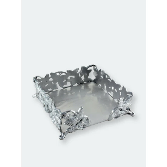 Arthur Court Designs Butterfly Luncheon Napkin Box Serveware 2 Arthur Court Designs Butterfly Luncheon Napkin Box Serveware - Image 2