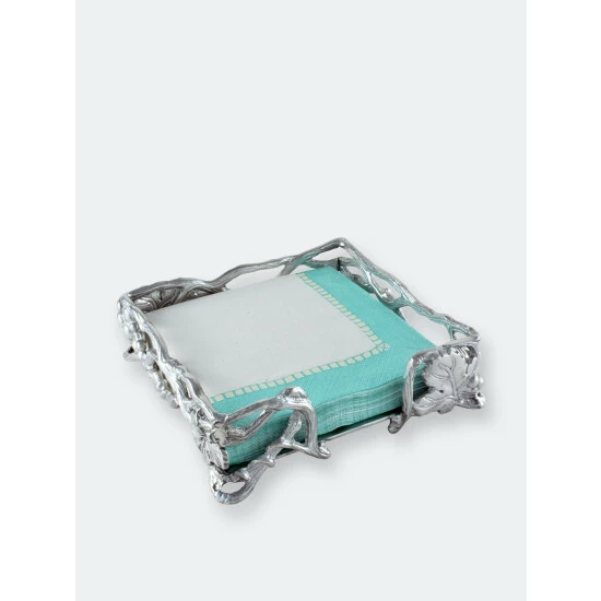 Arthur Court Designs Grape Open Vine Napkin Box Serveware 4 Arthur Court Designs Grape Open Vine Napkin Box Serveware - Image 4