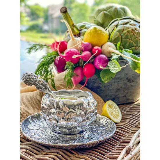 Arthur Court Designs Artichoke Condiment Set 3 Piece Tools & Accessories 8 Arthur Court Designs Artichoke Condiment Set 3 Piece Tools & Accessories - Image 8