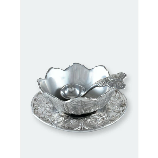 Arthur Court Designs Butterfly Condiment Set 3-piece Serveware 3 Arthur Court Designs Butterfly Condiment Set 3-piece Serveware - Image 3