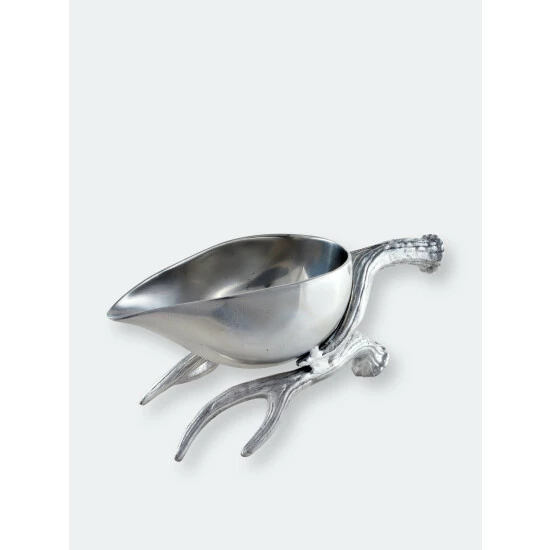 Arthur Court Designs Antler Gravy Boat Serveware 2 Arthur Court Designs Antler Gravy Boat Serveware - Image 2