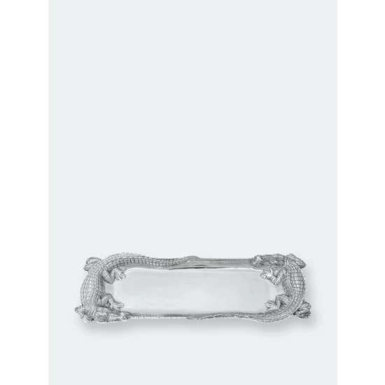 Arthur Court Designs Alligator Figural Oblong Tray Serveware 1 Arthur Court Designs Alligator Figural Oblong Tray Serveware