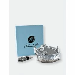 Arthur Court Designs Alligator Wine Coaster And Stopper Set Barware 15 Arthur Court Designs Alligator Wine Coaster And Stopper Set Barware -Arthur Court Designs Sales unnamed file 2292