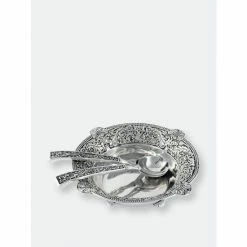 Arthur Court Designs Concho Pattern Salad Bowl With Serving Set Serveware 7 Arthur Court Designs Concho Pattern Salad Bowl With Serving Set Serveware -Arthur Court Designs Sales unnamed file 2336