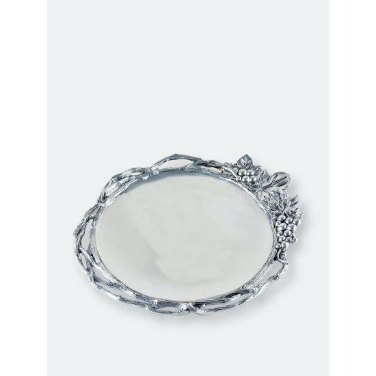 Arthur Court Designs Grape Open Vine Round Tray Large Serveware 1 Arthur Court Designs Grape Open Vine Round Tray Large Serveware