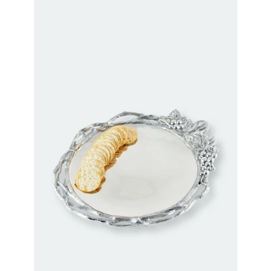 Arthur Court Designs Grape Open Vine Round Tray Large Serveware 4 Arthur Court Designs Grape Open Vine Round Tray Large Serveware - Image 4
