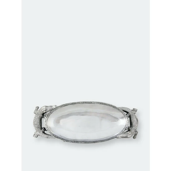 Arthur Court Designs Alligator Centerpiece Tray Serveware 2 Arthur Court Designs Alligator Centerpiece Tray Serveware - Image 2