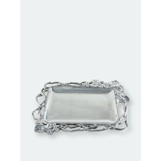 Arthur Court Designs Grape Open Vine Rectangle Tray Serveware 2 Arthur Court Designs Grape Open Vine Rectangle Tray Serveware - Image 2