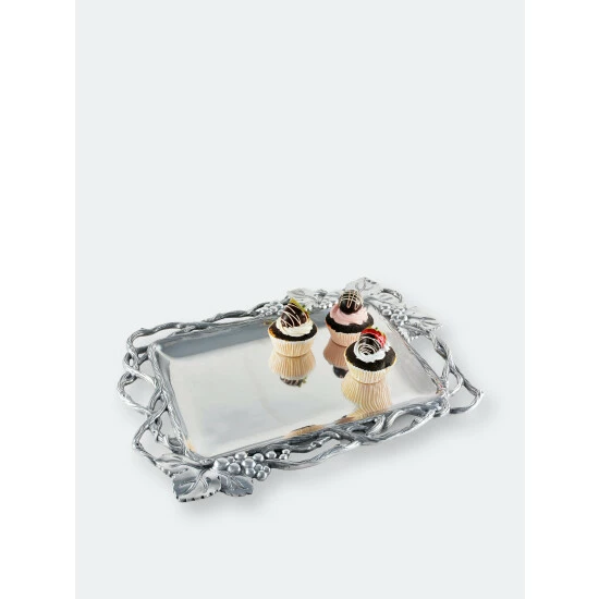 Arthur Court Designs Grape Open Vine Rectangle Tray Serveware 4 Arthur Court Designs Grape Open Vine Rectangle Tray Serveware - Image 4