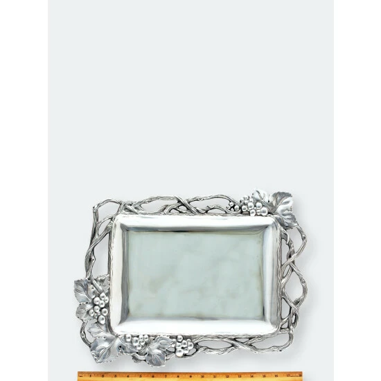 Arthur Court Designs Grape Open Vine Rectangle Tray Serveware 5 Arthur Court Designs Grape Open Vine Rectangle Tray Serveware - Image 5