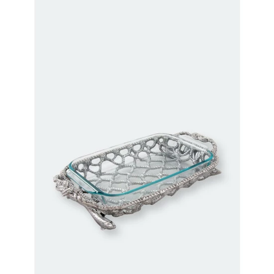 Arthur Court Designs Fish Net Casserole / Pyrex Holder Serveware 1 Arthur Court Designs Fish Net Casserole / Pyrex Holder Serveware