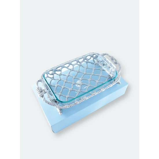 Arthur Court Designs Fish Net Casserole / Pyrex Holder Serveware 6 Arthur Court Designs Fish Net Casserole / Pyrex Holder Serveware - Image 6