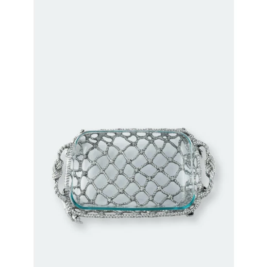 Arthur Court Designs Crab And Net Casserole 3 Quart Holder Serveware 2 Arthur Court Designs Crab And Net Casserole 3 Quart Holder Serveware - Image 2