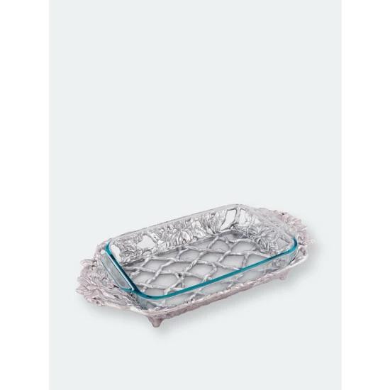 Arthur Court Designs Magnolia Pyrex Holder 3qt Serveware 1 Arthur Court Designs Magnolia Pyrex Holder 3qt Serveware