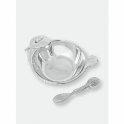 Arthur Court Designs Baby Duck Keepsake Bowl & Spoon Dinnerware & Flatware
