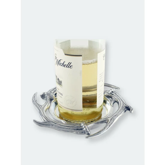 Arthur Court Designs Antler Wine Coaster Barware 2 Arthur Court Designs Antler Wine Coaster Barware - Image 2