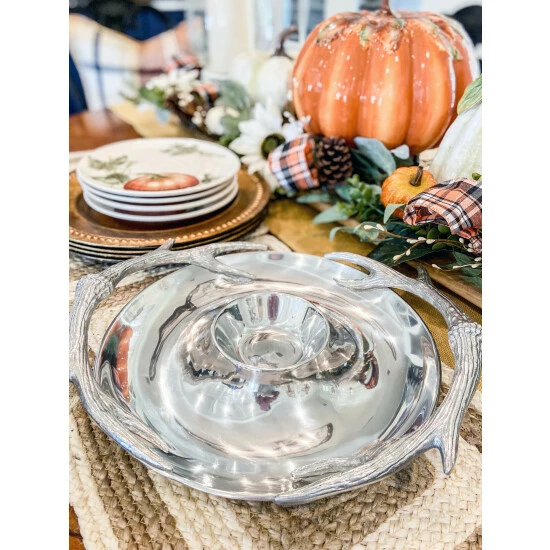 Arthur Court Designs Antler Chip And Dip Serveware 5 Arthur Court Designs Antler Chip And Dip Serveware - Image 5