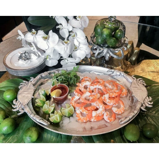 Arthur Court Designs Crab Oval Platter Serveware 1 Arthur Court Designs Crab Oval Platter Serveware