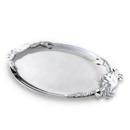 Arthur Court Designs Crab Oval Platter Serveware 2 Arthur Court Designs Crab Oval Platter Serveware - Image 2