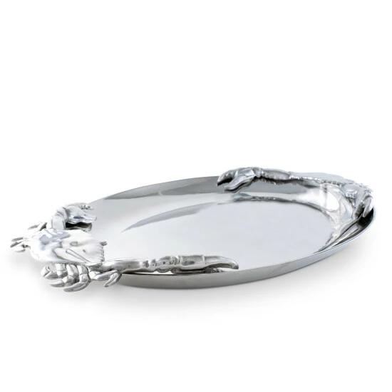 Arthur Court Designs Crab Oval Platter Serveware 3 Arthur Court Designs Crab Oval Platter Serveware - Image 3