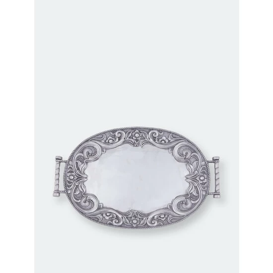 Arthur Court Designs Western Leather Serving Tray Serveware 2 Arthur Court Designs Western Leather Serving Tray Serveware - Image 2