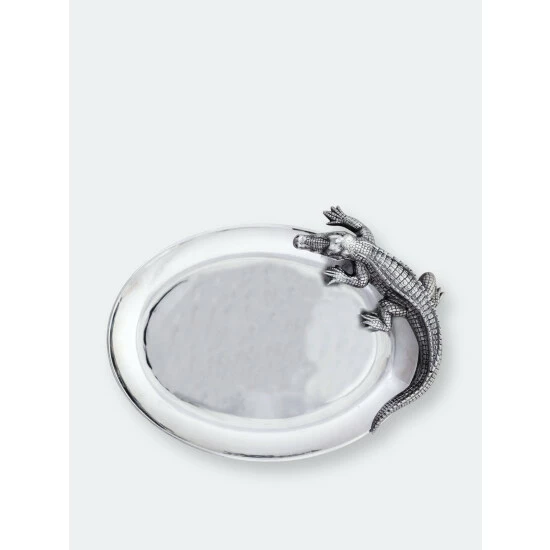 Arthur Court Designs Alligator Oval Platter Serveware 2 Arthur Court Designs Alligator Oval Platter Serveware - Image 2