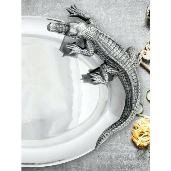 Arthur Court Designs Alligator Oval Platter Serveware 5 Arthur Court Designs Alligator Oval Platter Serveware - Image 5