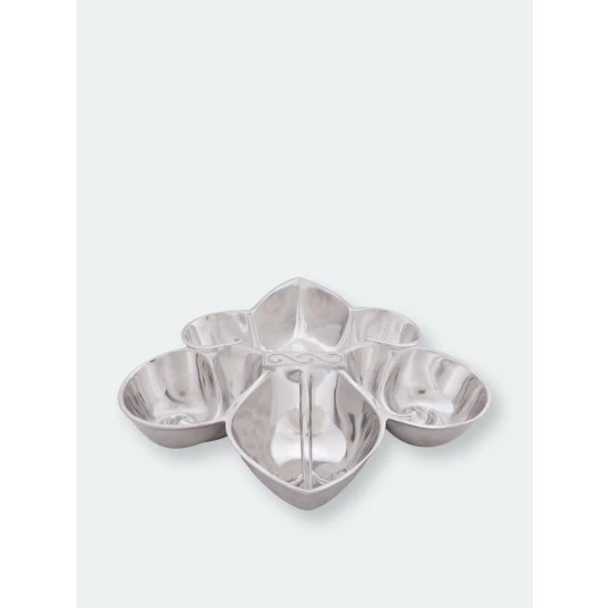 Arthur Court Designs Fleur De Lis Serving Bowl 4 Compartment Serveware 1 Arthur Court Designs Fleur De Lis Serving Bowl 4 Compartment Serveware